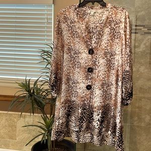 Studio Woman’s Animal Print Tunic, 1X